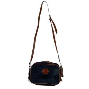 Dooney & Bourke Vintage Small Kilty Crossbody Bag Women’s Navy Leather‎ Purse